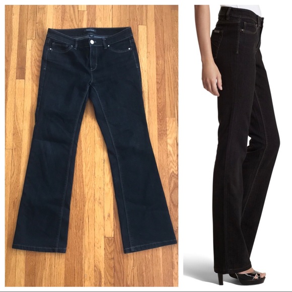 White House Black Market Jeans Whbm Original Blanc Bootcut Jean In Black Denim Size 4s 4